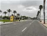 Mupis en el tramo de playa del Passeig Pau Casals, La Pineda